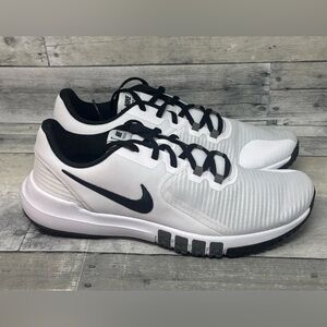 Nike Flex Control Training 4White Black Smoke Gray CD0197-100S Shoes-Mens 11